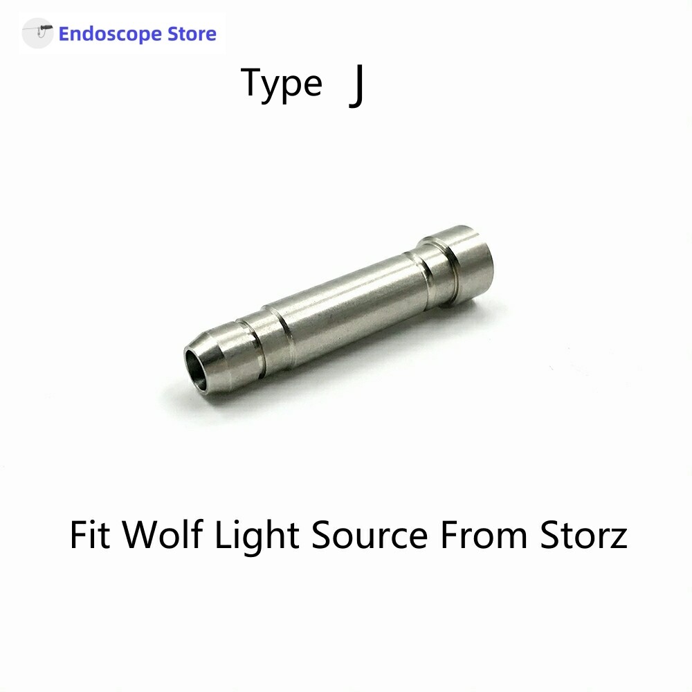 Endoscope Light Source Optical Fiber Cable Interface Adapter Convert Connector