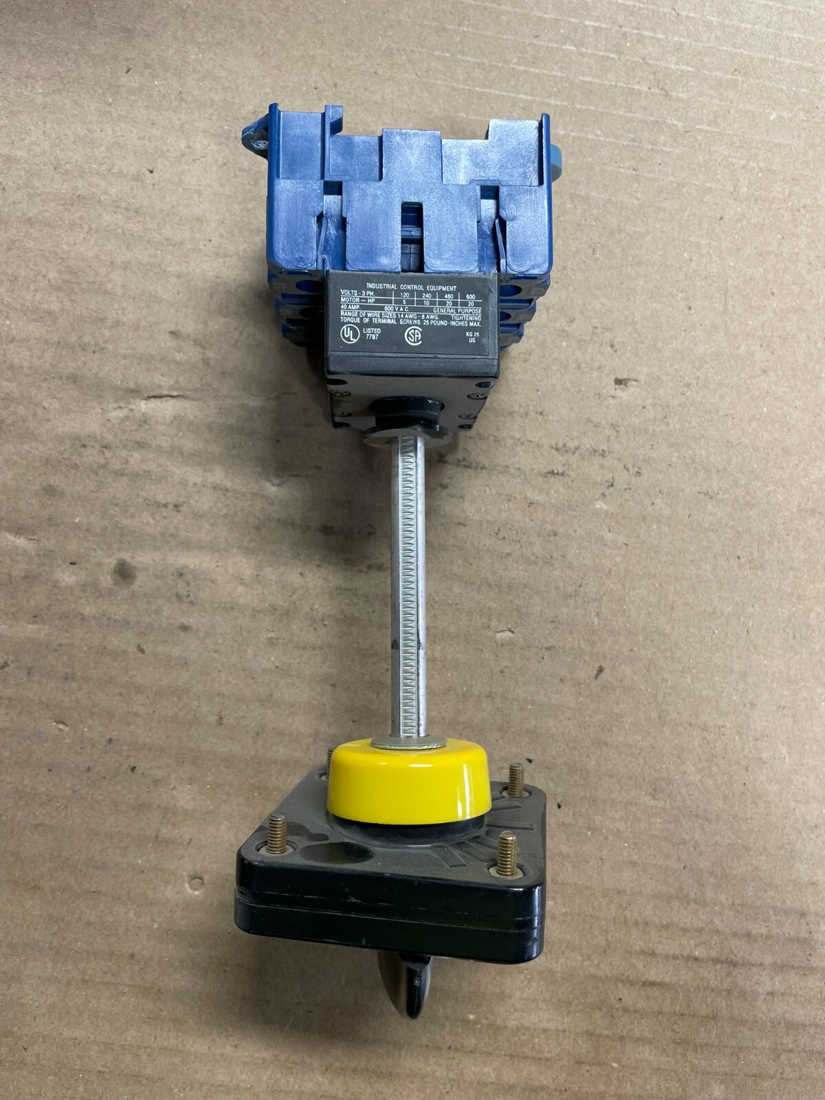 KRAUS & NAIMER K300 KG25B ROTARY ON-OFF SWITCH