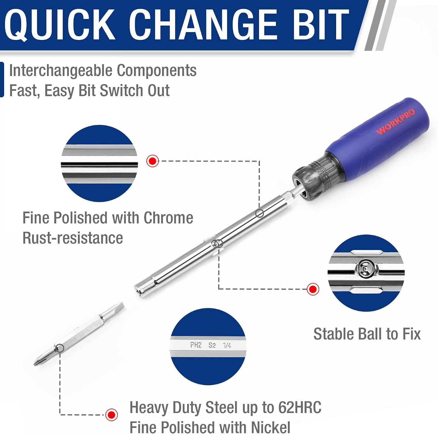 6-in-1 Basic & 4-in-1 Electronics Screwdriver/Nut Driver Set Tool Confort
