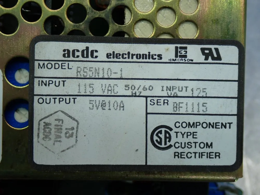 ACDC ELECTRONICS POWER SUPPLY UNIT RS5N10-1