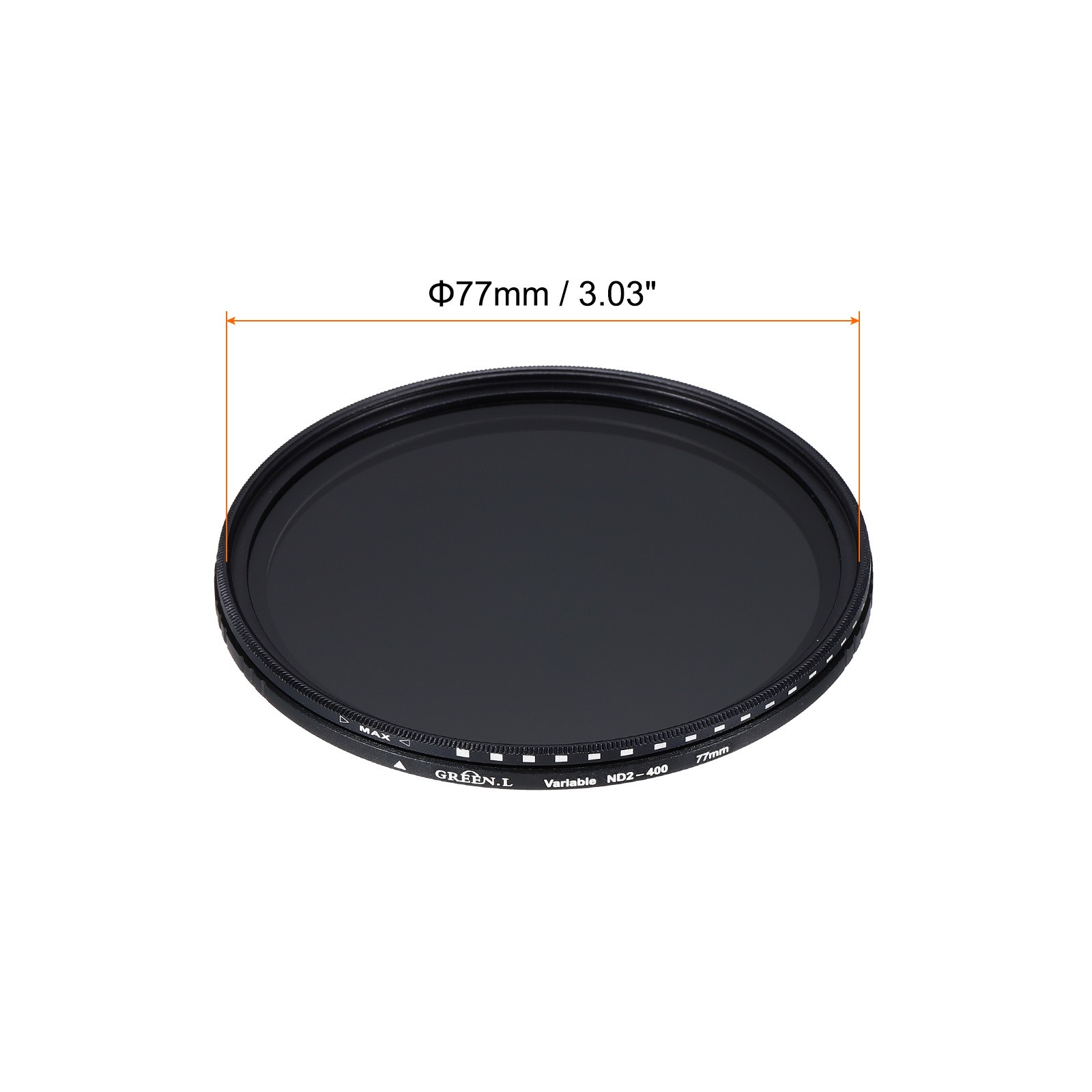 ND2-400 Lens Filter Variable Neutral Density Lens Filter 77mm 2 Pcs