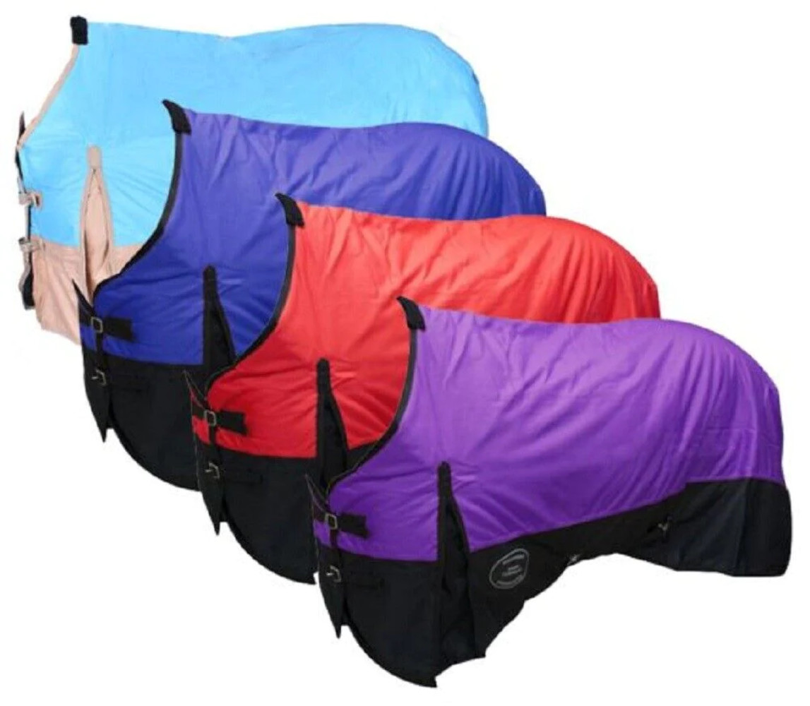 New! Showman Waterproof 600D HORSE TURNOUT BLANKET Adjustable closures 4 COLORS!