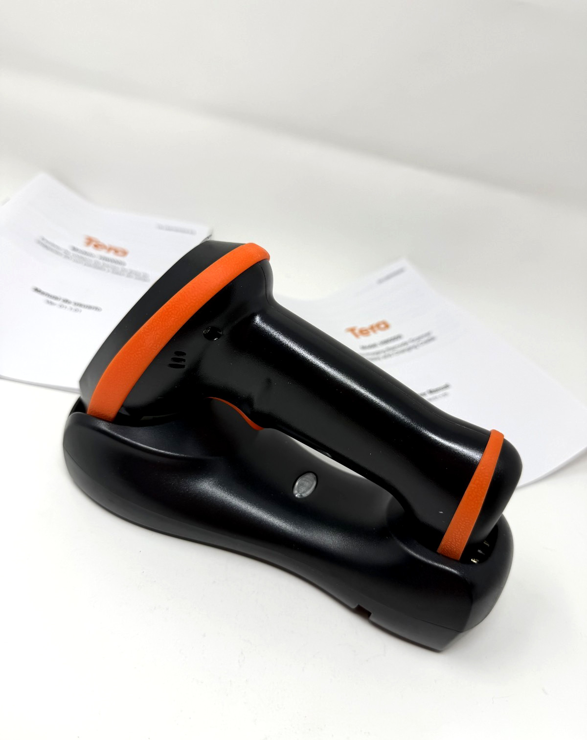 Tera Barcode Scanner Wireless with Screen Pro Version 1D 2D QR HW0009 Orange NEW