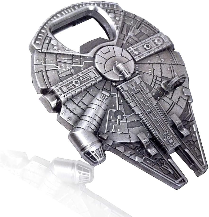 Metal Star Millenium Falcon Metal Bottle Opener - Non-magnetic Opener 2.4"