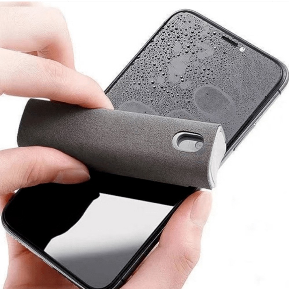2-in-1 Screen Cleaner Spray with Microfiber Cloth for Phone & Laptop