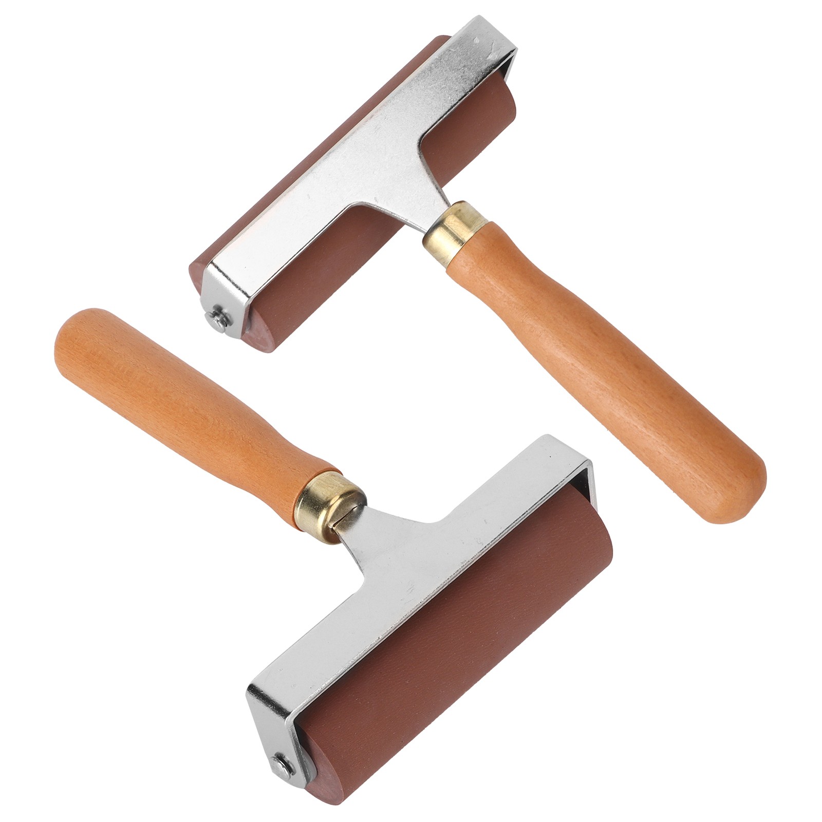 3pcs Soft Rubber Brayer Rollers For Printmaking Stamp Tools Scrapbook Excellent