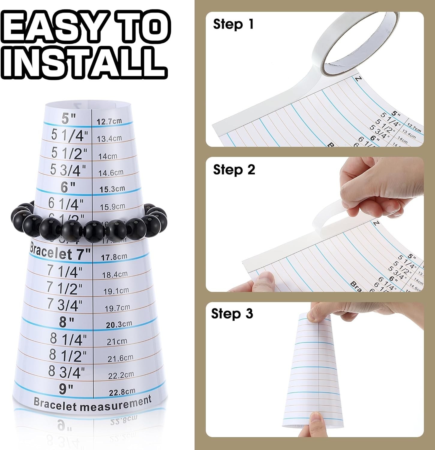 Bracelet Sizer Mandrel Measuring Tool for Jewelry Making Adjustable 5 9 Inch