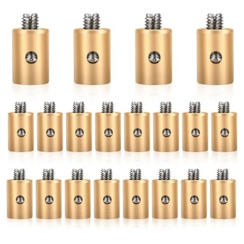 20Pcs Solderless Cable Nipples, Brake Cable Nipple Screws 6mm Throttle Choke