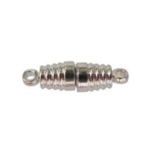 17.5mm x 4.5mm Silver Tone Magnetic Clasps (10)