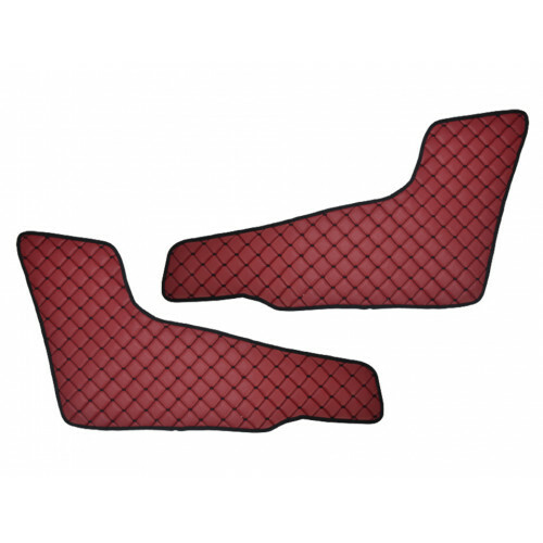 # Set of 2x Bordeaux Eco Leather Door Panel Mats Covers for VOLVO FH 4 2013-2020