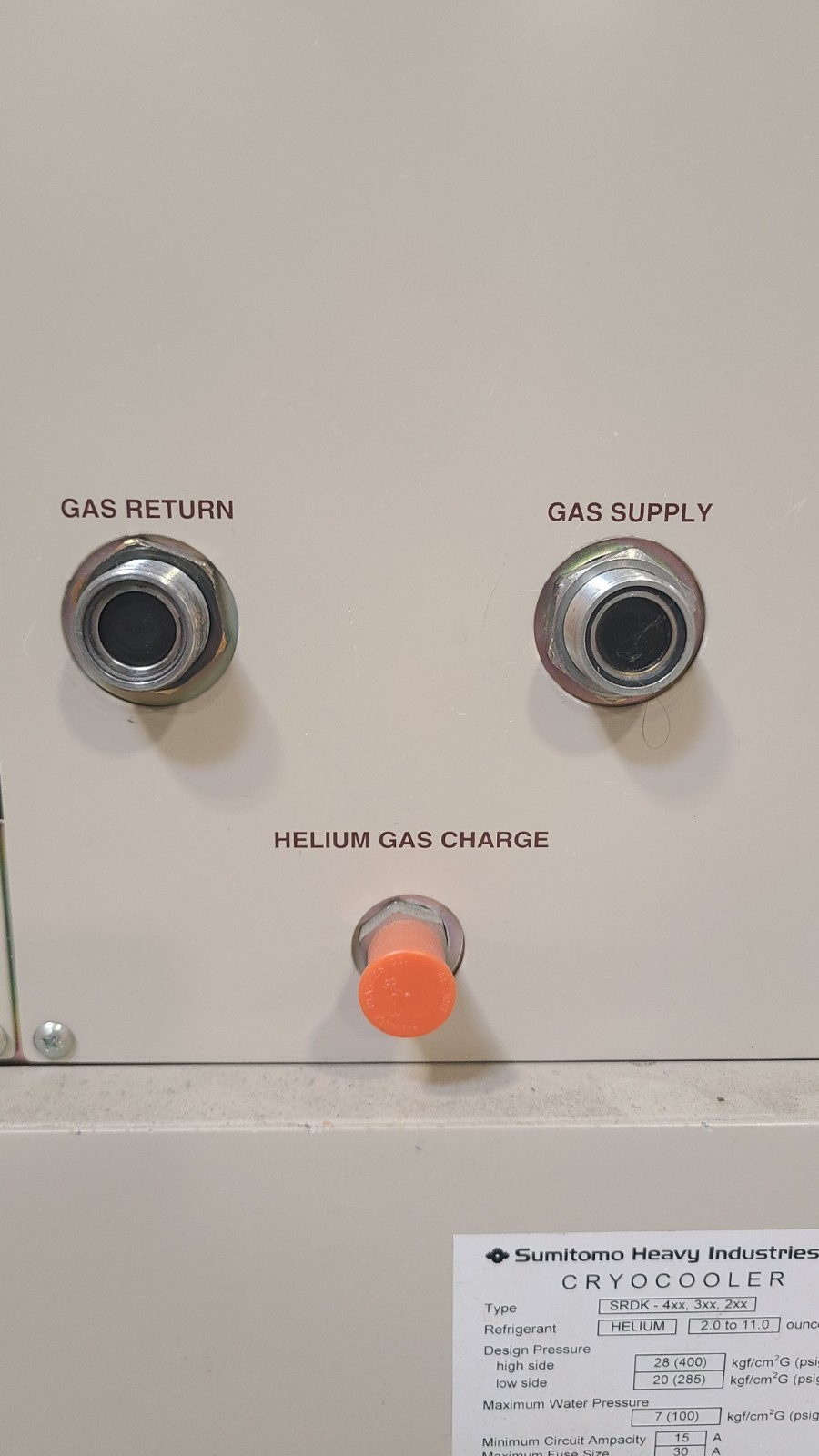 Sumitomo Cryo Compressor CSW-71D Cooler SRDK Helium