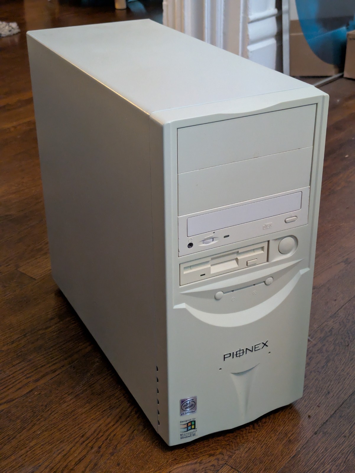 Vintage Pionex Pentium MMX 233MHz 48MB RAM Biostar M5ATC Tested Working