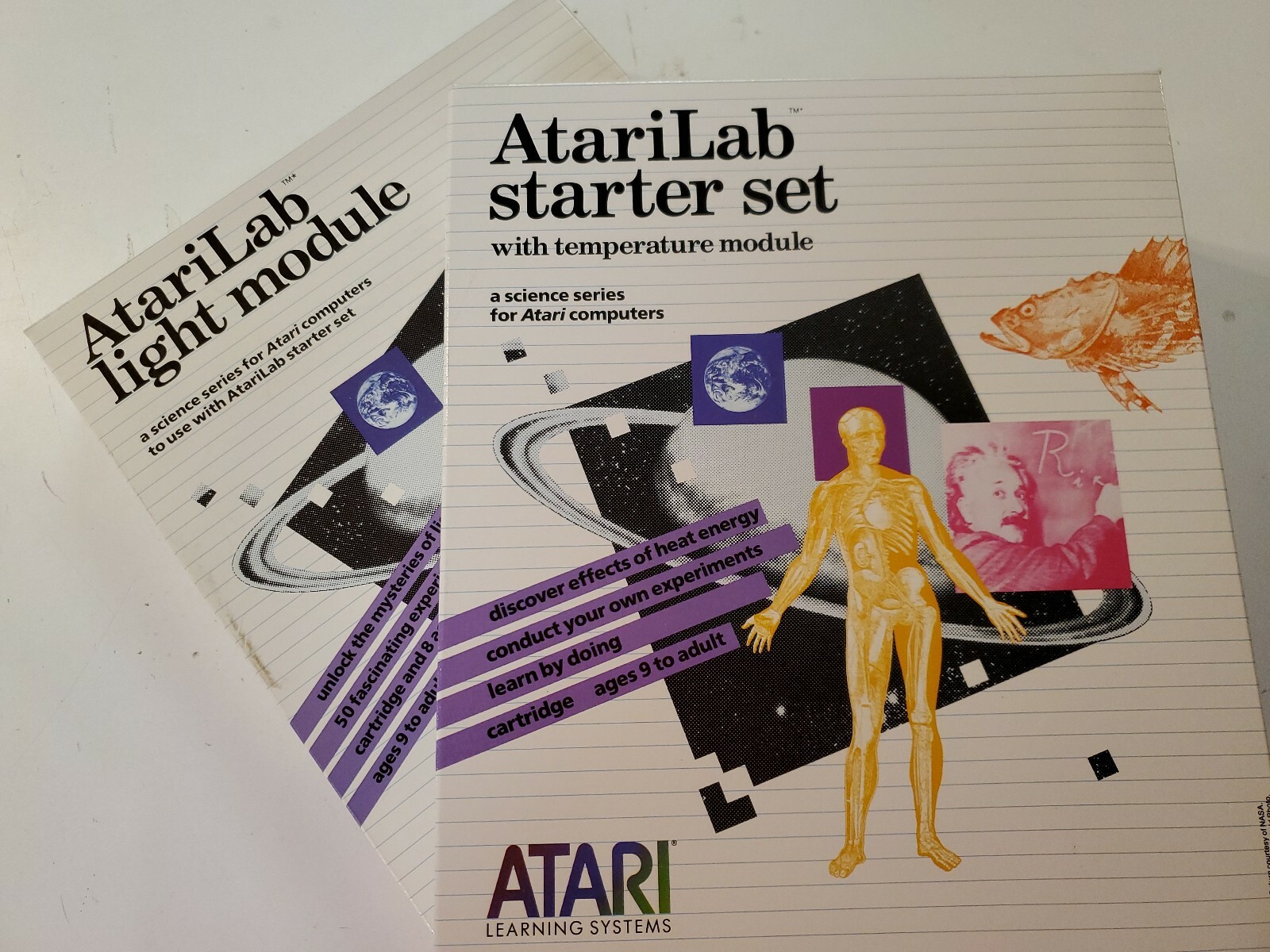 ATARILAB STARTER SET W/TEMP MODULE & ATARILAB LIGHT MODULE NEW IN BOXS 800/XL/XE
