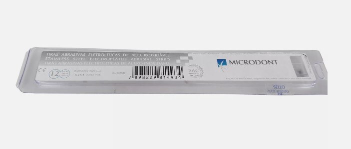 MICRODONT USA POLISHING & FINISHING POLYESTER STRIPS FINE/MEDIUM 4MM 100PC