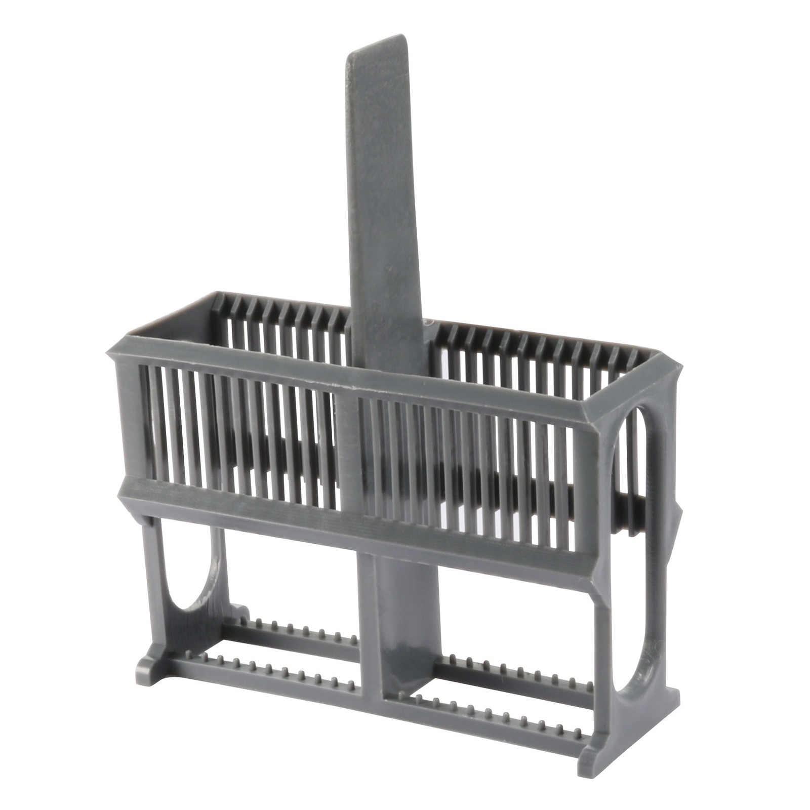 Microscope Slides Rack 24 Position Polypropylene Staining Rack Gray