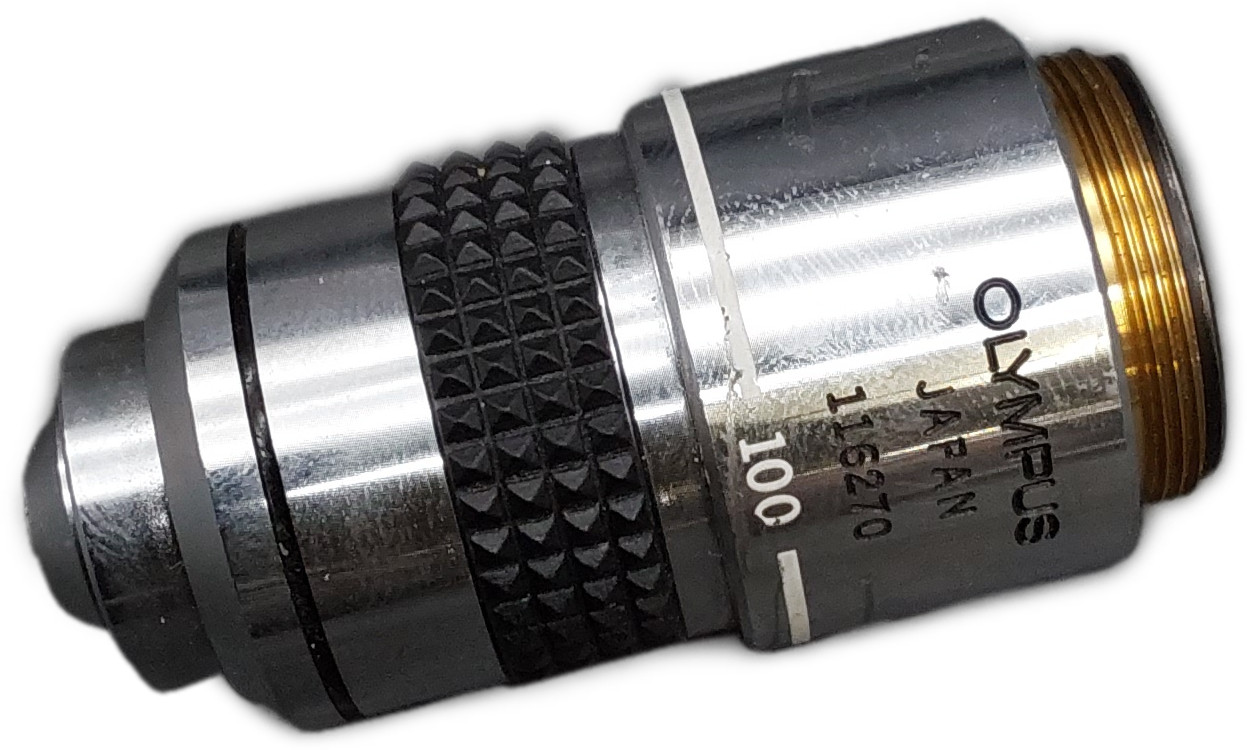 Olympus SPlan 100x 1.25 Oil Immersion Microscope Objective 160/0.17