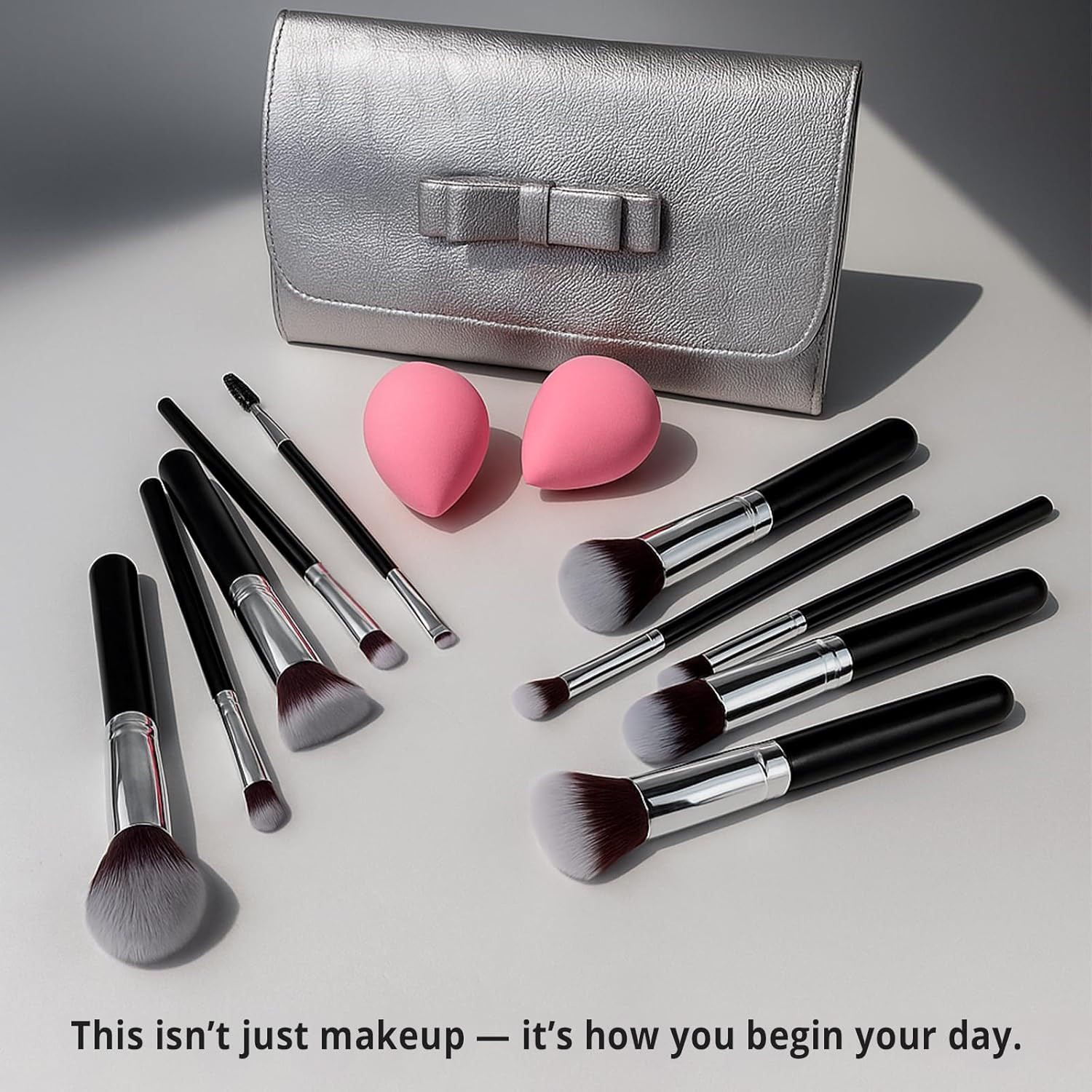 Makeup Brushes Set Premium Foundation Concealer Blush Bronzer Eye Shadow 10+2 PC