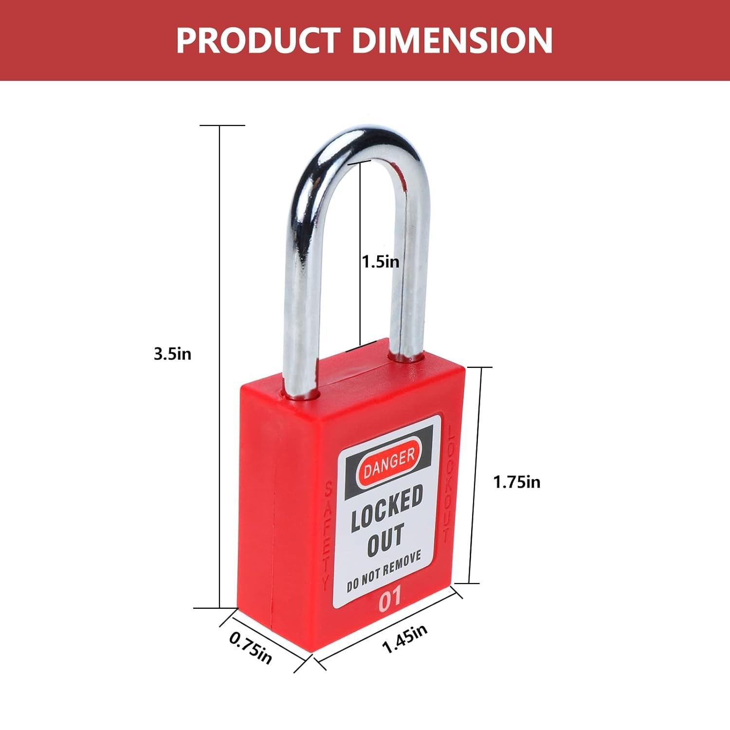 Lockout Tagout Locks, 20pcs Safety Locks Keyed Differently(Come with 1pcs Master