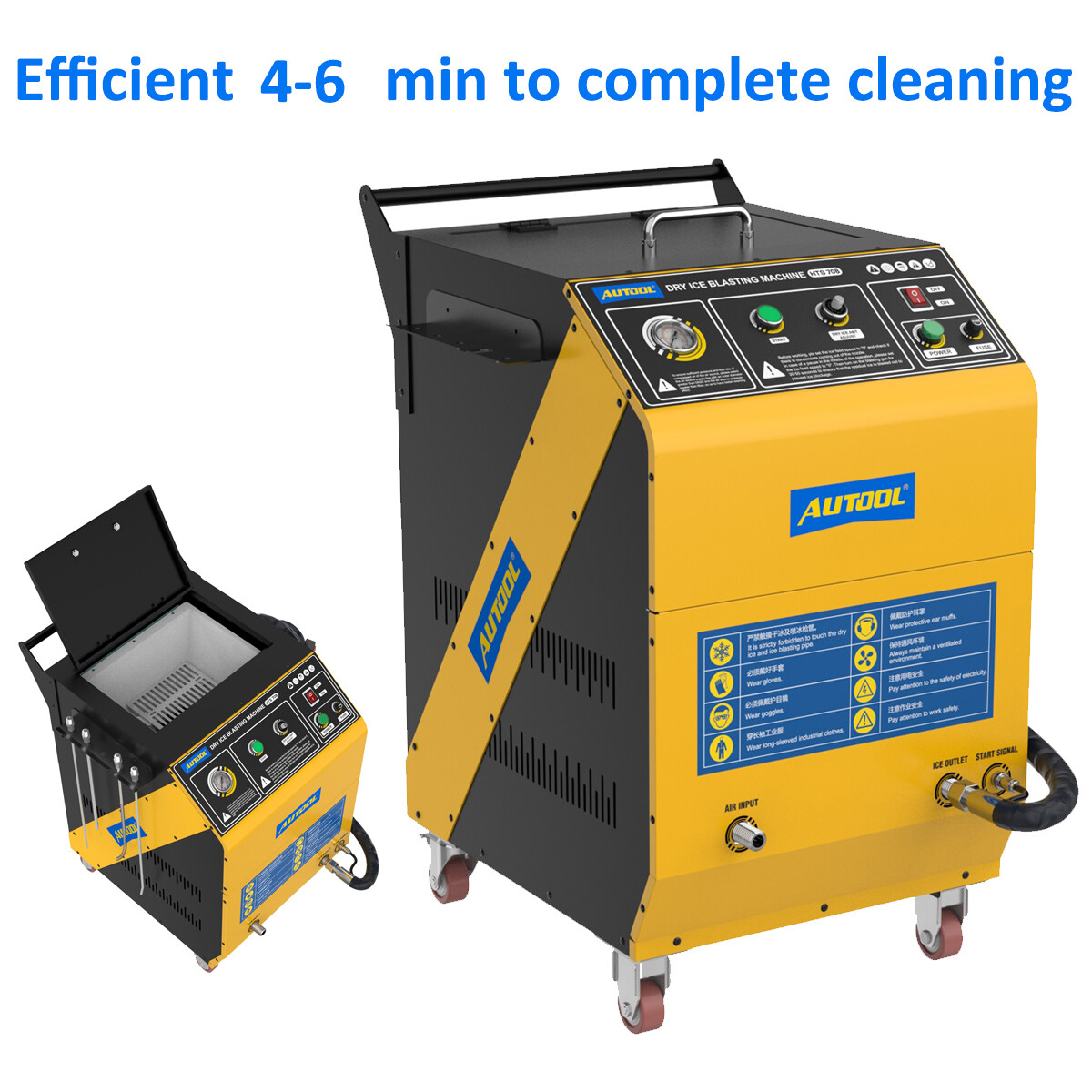 Dry Ice Blasting Cleaner Dry Ice Blaster Machine For Car Ships Aviation Cleaning