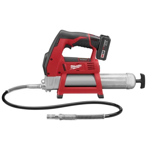 Milwaukee 2446-21XC 12V M12 Heavy-Duty Lightweight Cordless Grease Gun Kit
