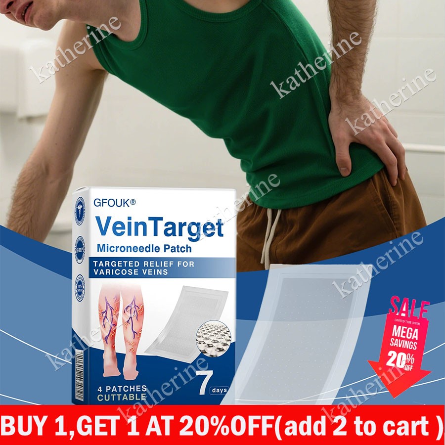 Vein Target Microneedle Patch, 2026 Advanced Varicose Veins Treatment ~20% OFF