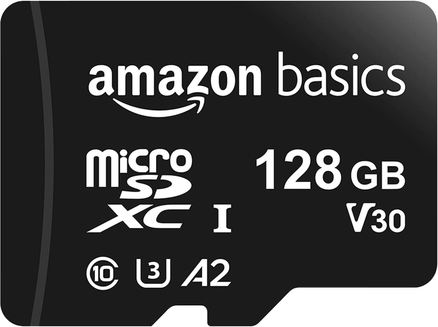 Amazon Basics microSDXC Memory Card w/ Full Size Adapter, A2, U3, Read Speed up
