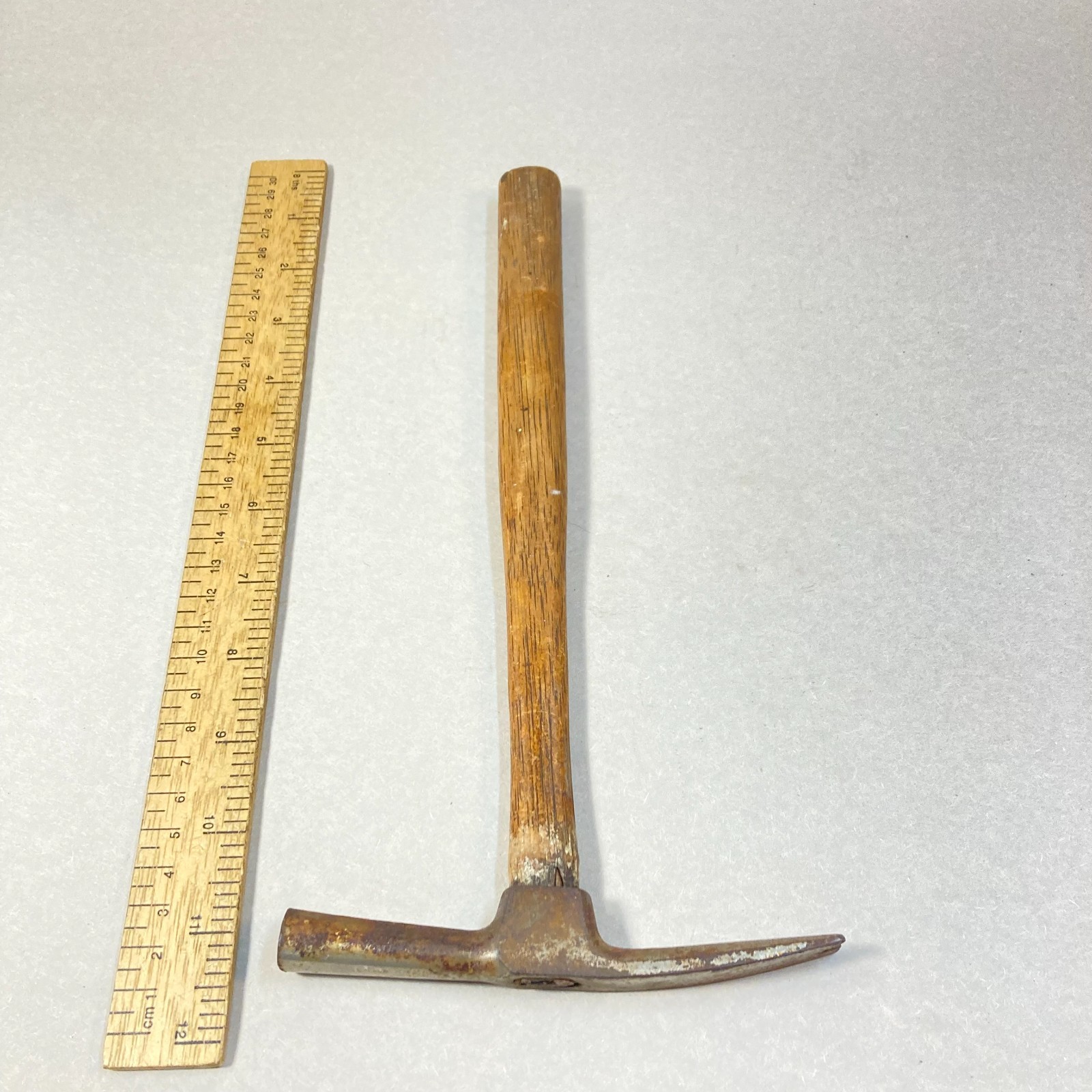 Vintage Hammer Pattern Maker Tack Nail Puller 11" Wood Handle