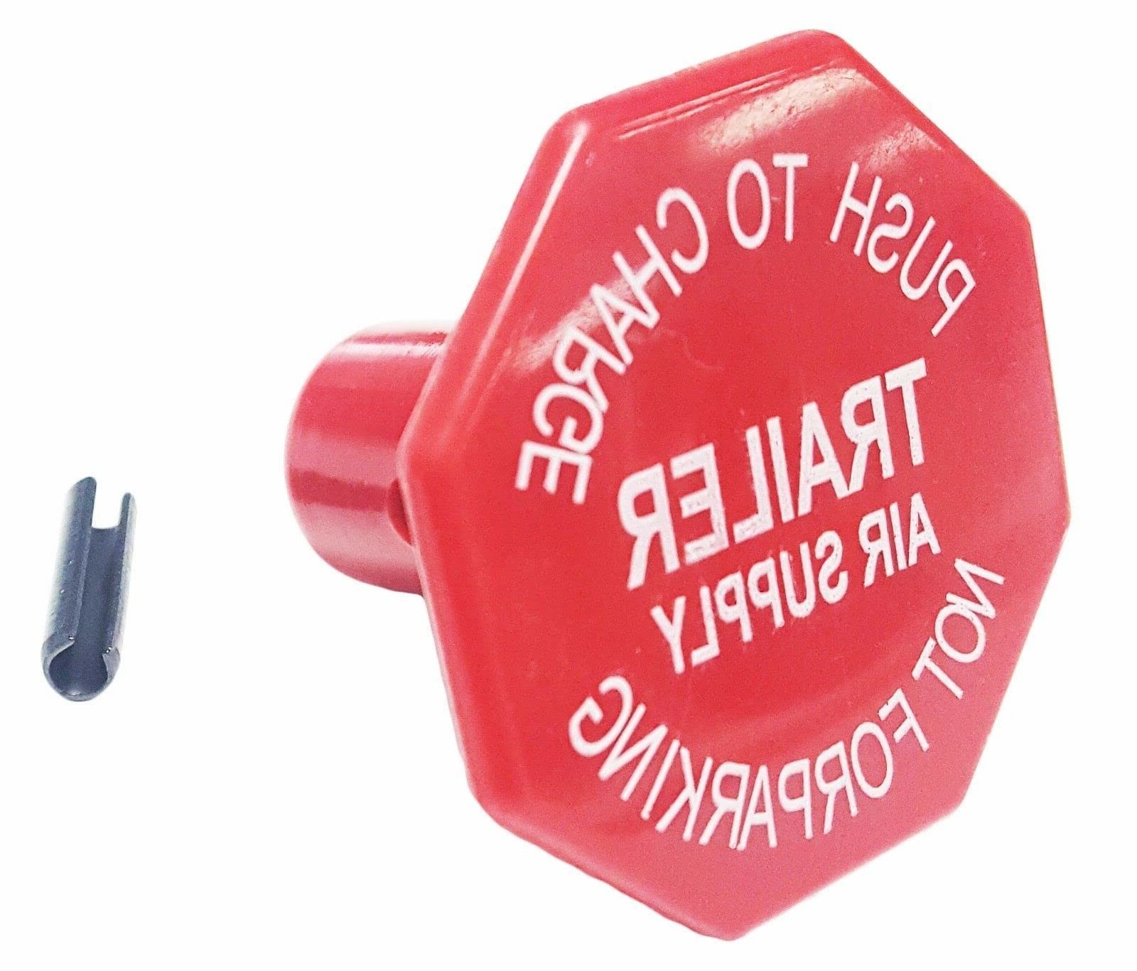 Red PP-7 Trailer Air Supply Push-Pull Knob Replace Midland KN20900 Bendix 290655