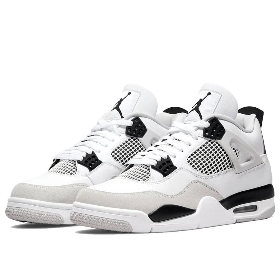 MEN Jordan 4 Retro Military Black White - All Size US 7-12