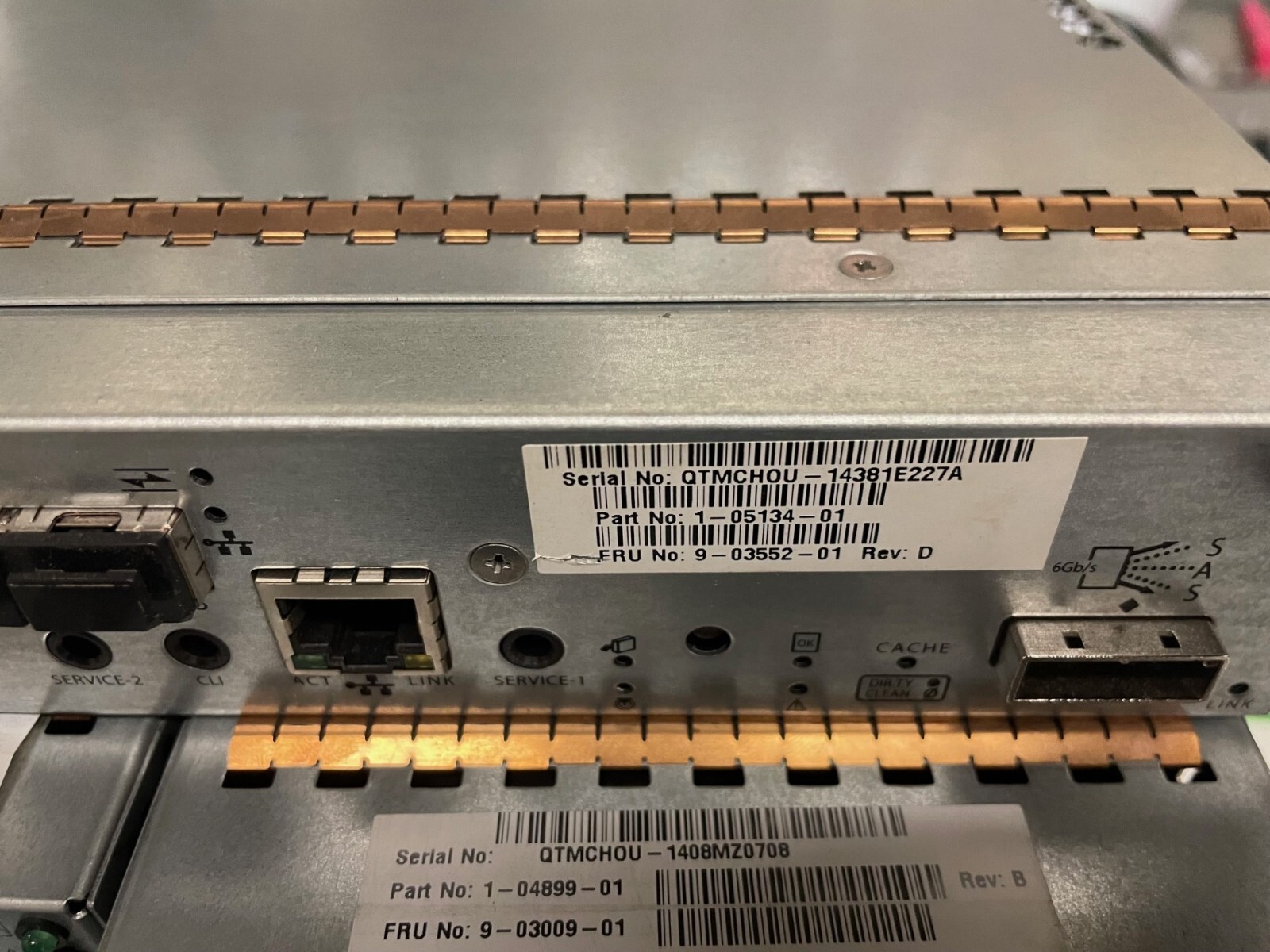 Dot Hill 1-05134-01 Quantum SAS SAN Controller Module 81-00000078-00-08 no cache