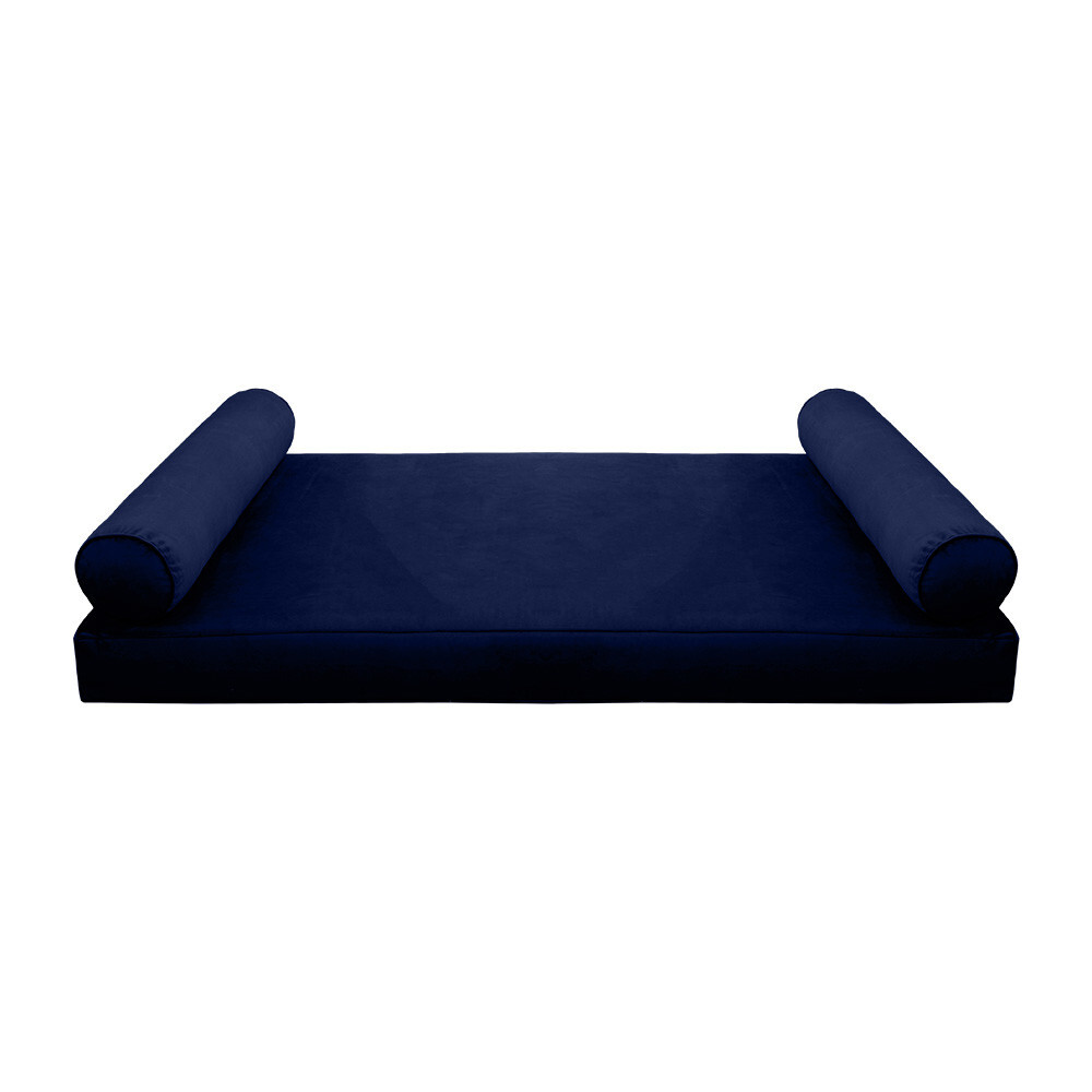 STYLE V5 Twin Velvet Pipe Trim Indoor Daybed Mattress Pillow |COVER ONLY| AD373