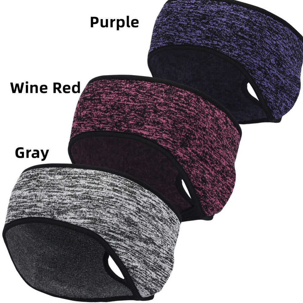 Fleece Hair Band Warmer Ear Warm Cold Weather Headband for Yoga Running Sports
