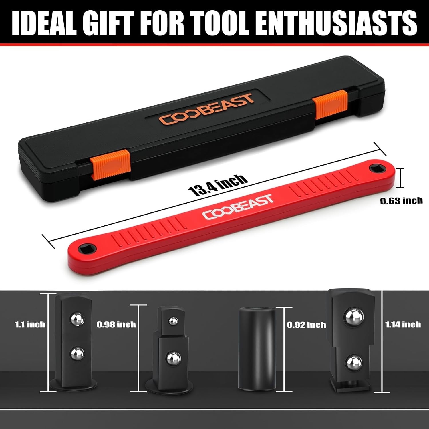 Multi-Functional Red Offset Wrench - Perfect for Automotive Repairs and Assembly