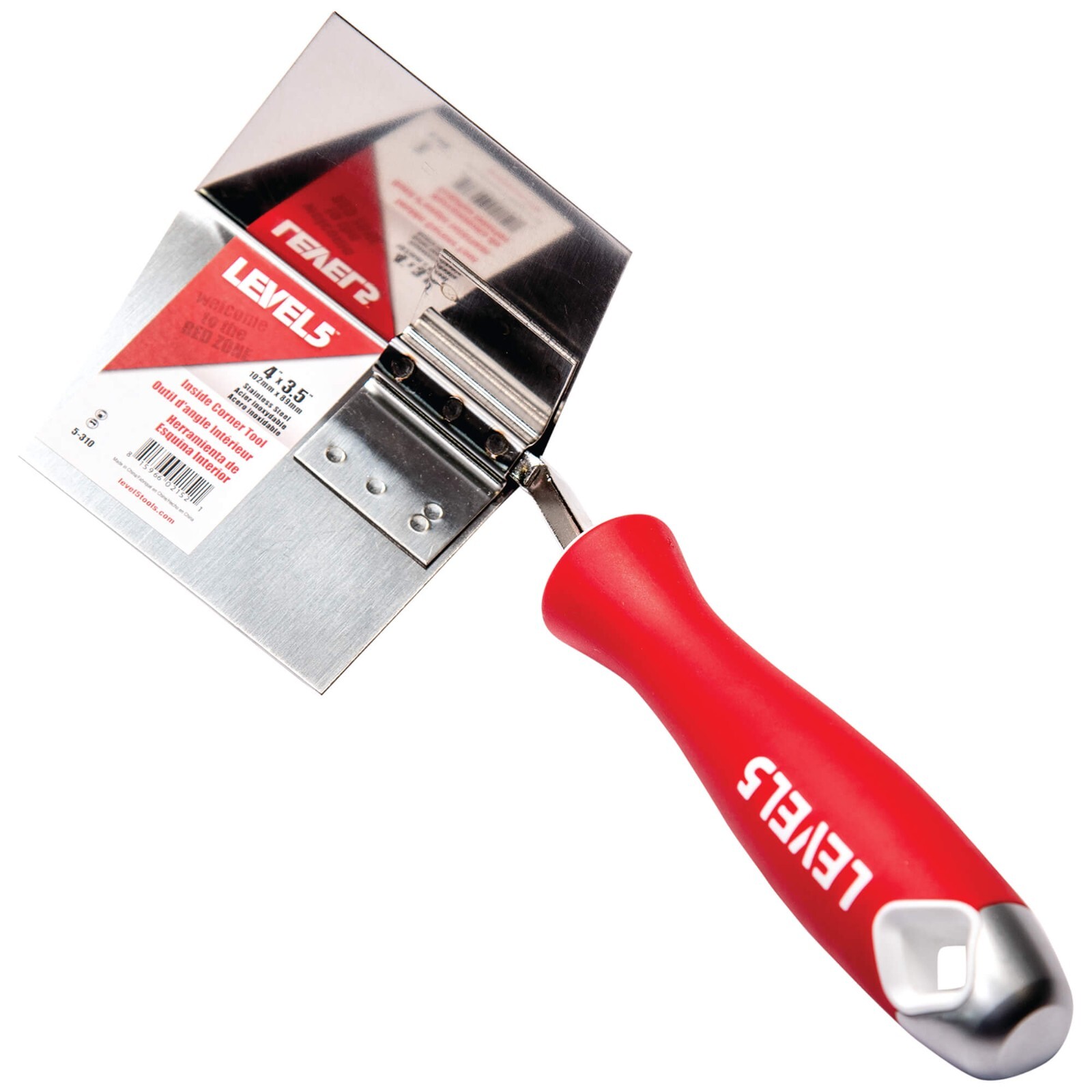 LEVEL5 4" x 3.5" Drywall Trowel for Finishing Inside Corners | 5-310