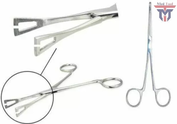 Body Piercing MINI Slotted 6" Pennington Clamp Forceps Tongue Belly Nose