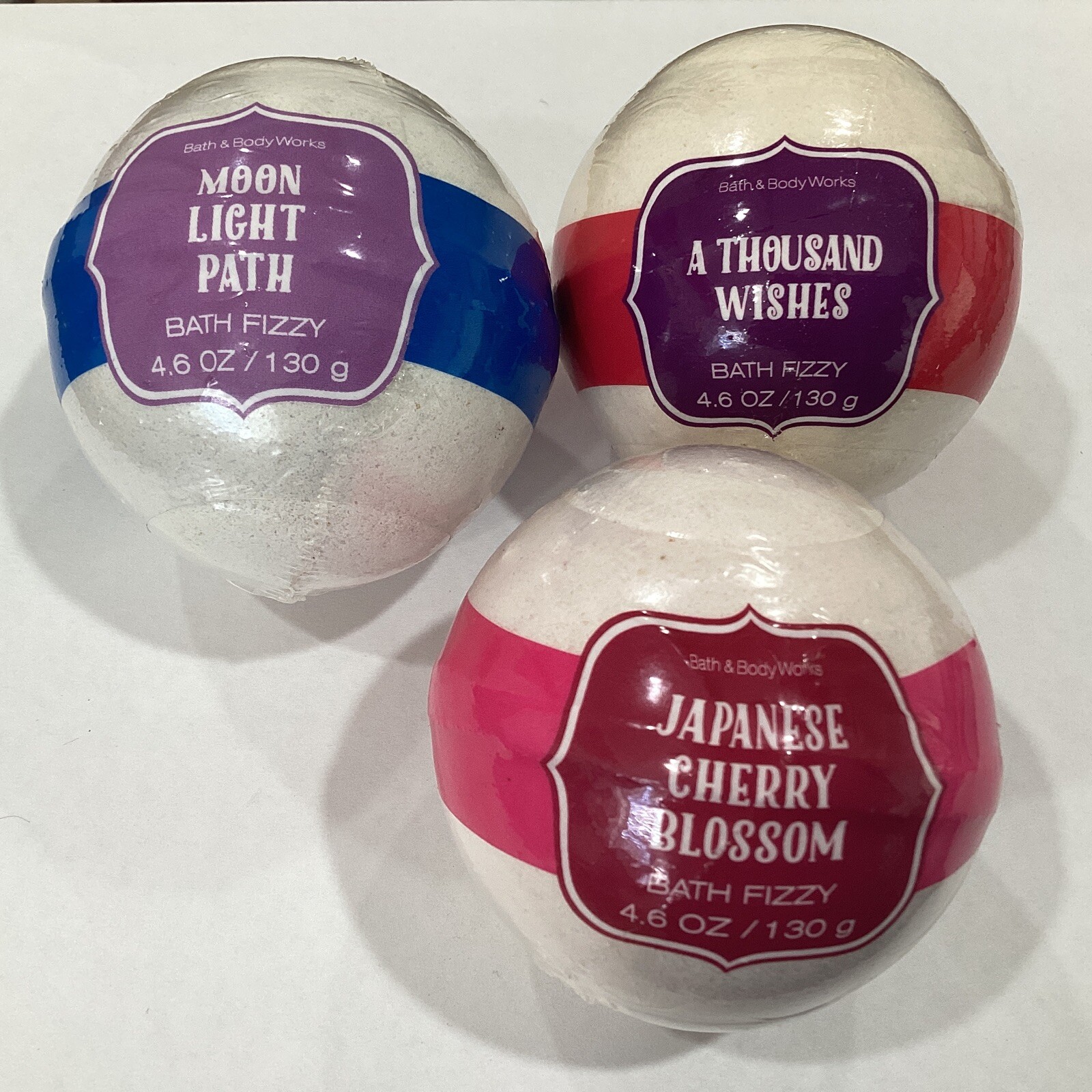 LOT Of 3 Bath & Body Works  Bath Fizzy Bath Bombs Assortd Scents 4.6 Oz Each