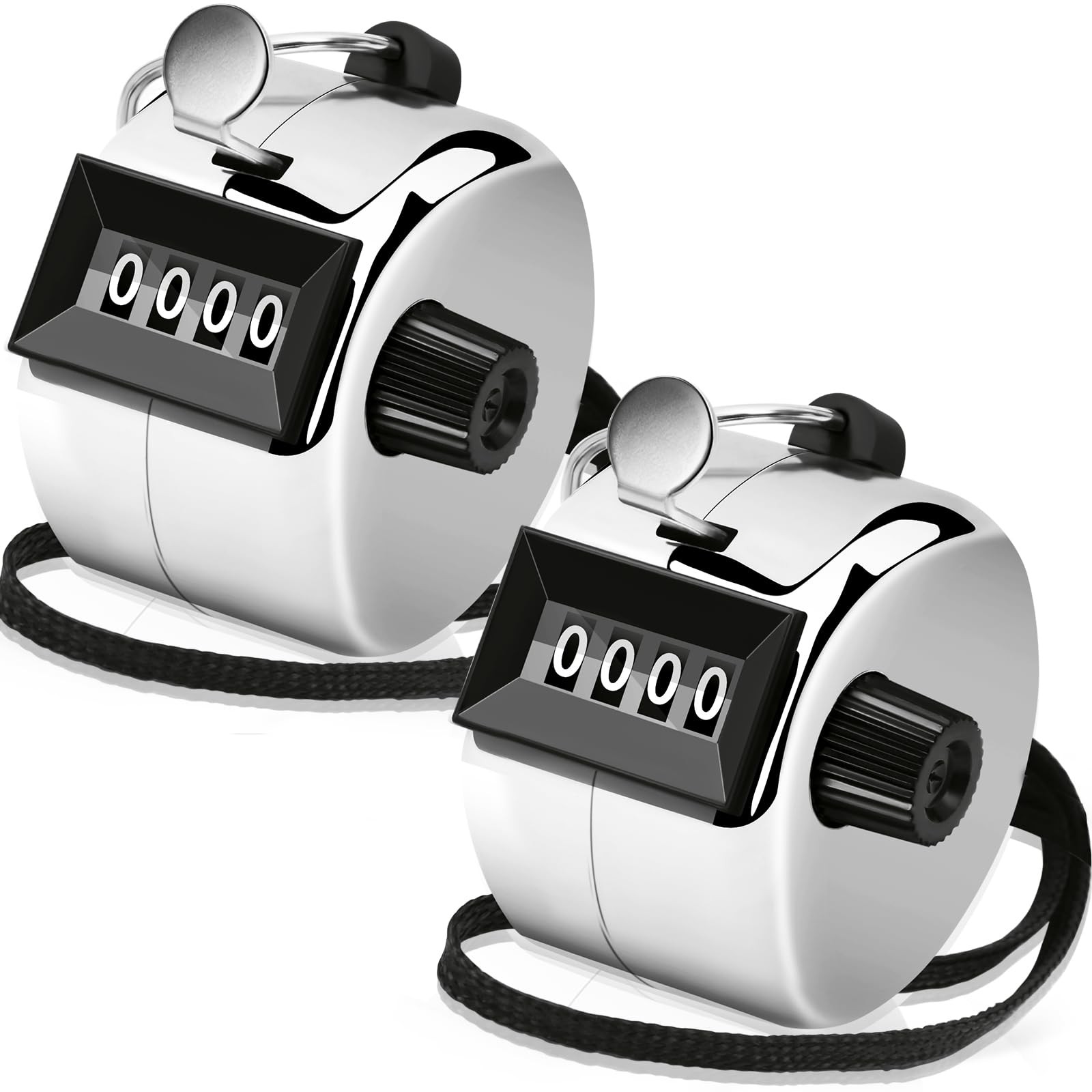 2 Pack Metal Hand Tally Clicker Counter  Accurate Click Tracking Tool
