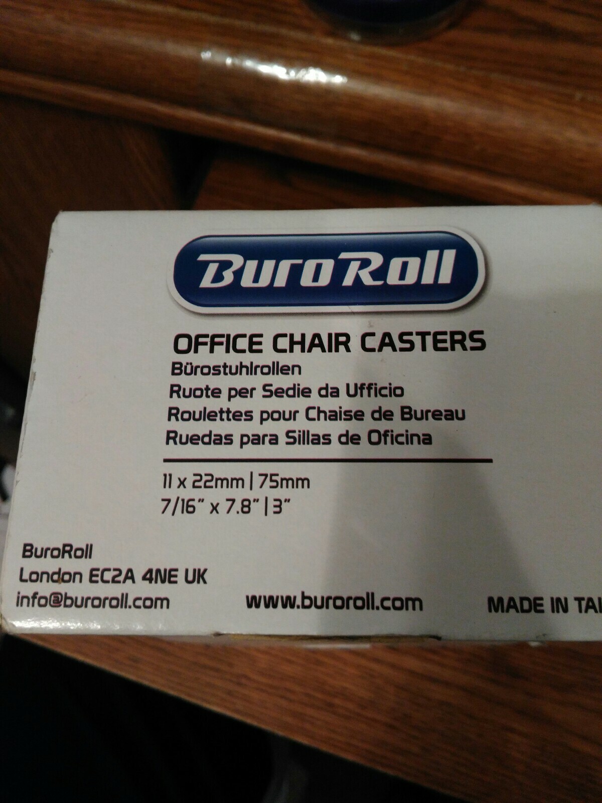 Buro Roll Offic Chair Casters 5 pcs