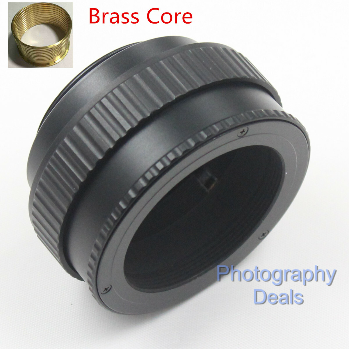Brass M42 to M39 17-31mm Adjustable Focus Helicoid Macro Mount Tube Lens Adapter