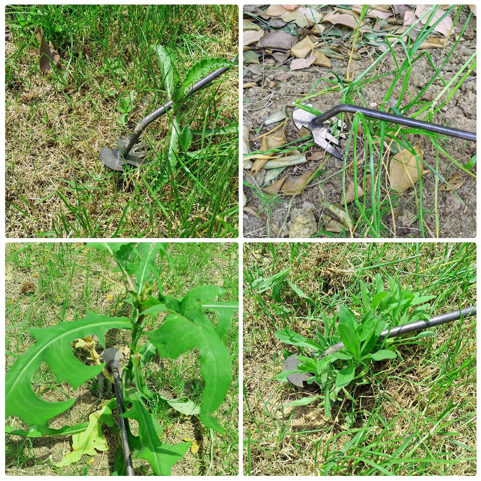 XIAONAN Weed Tool,Garden Weeder Puller Tool with Handle Manual Rubber handle
