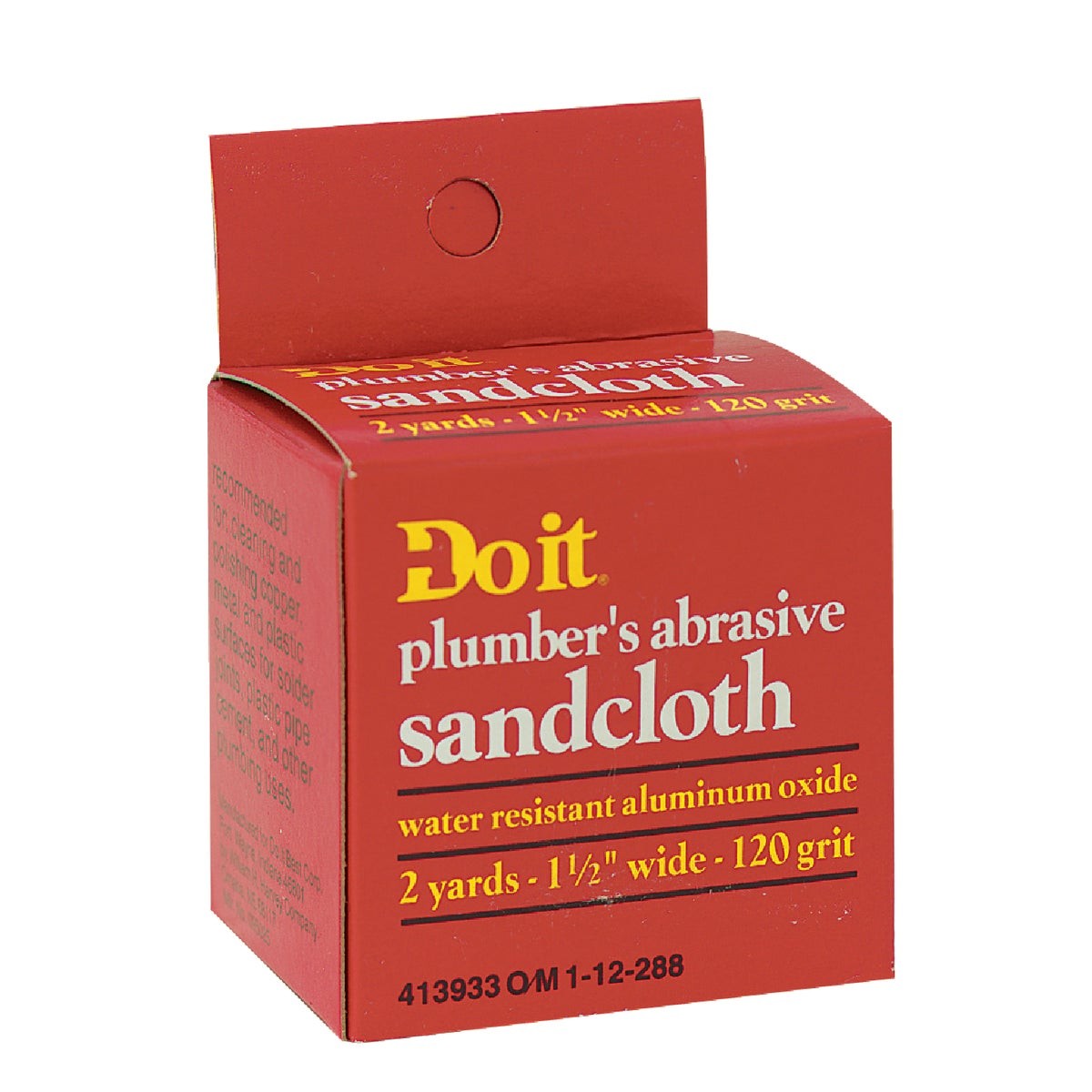 Do it 1-1/2 In. x 2 Yd. 120-Grit Plumber's Abrasive Sand Cloth 95025-288 SIM