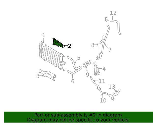 Genuine Nissan Automatic Transmission Oil Cooler Bracket 21613-JM000
