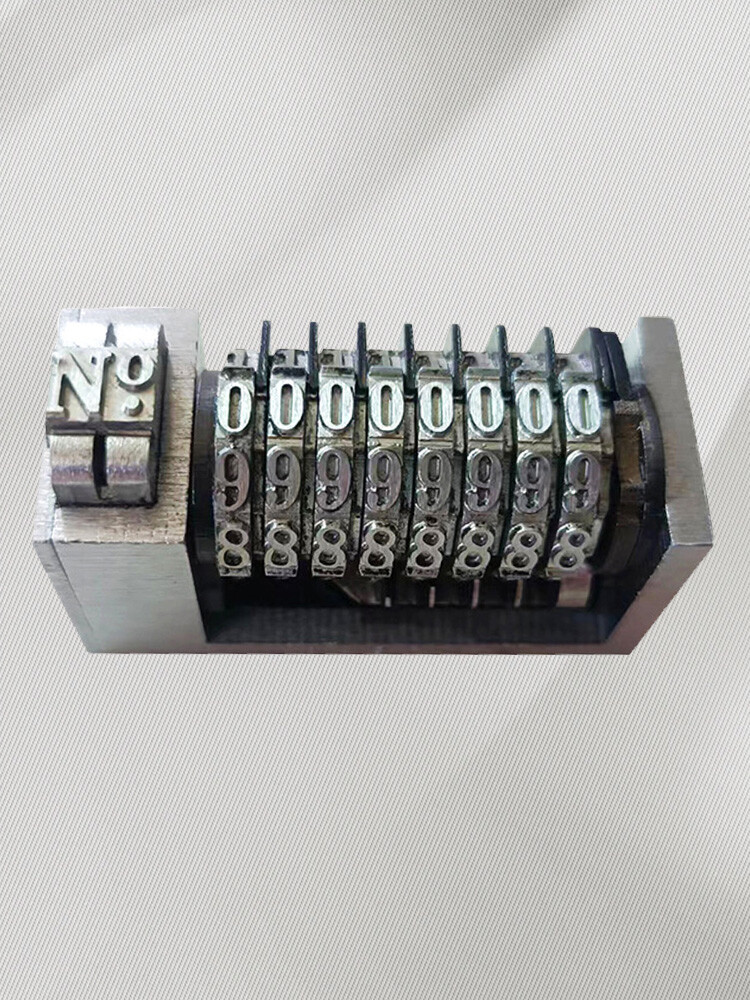 6 Digits Numbering Machine Forward for Letterpress Number Coding 4X8 Cicero