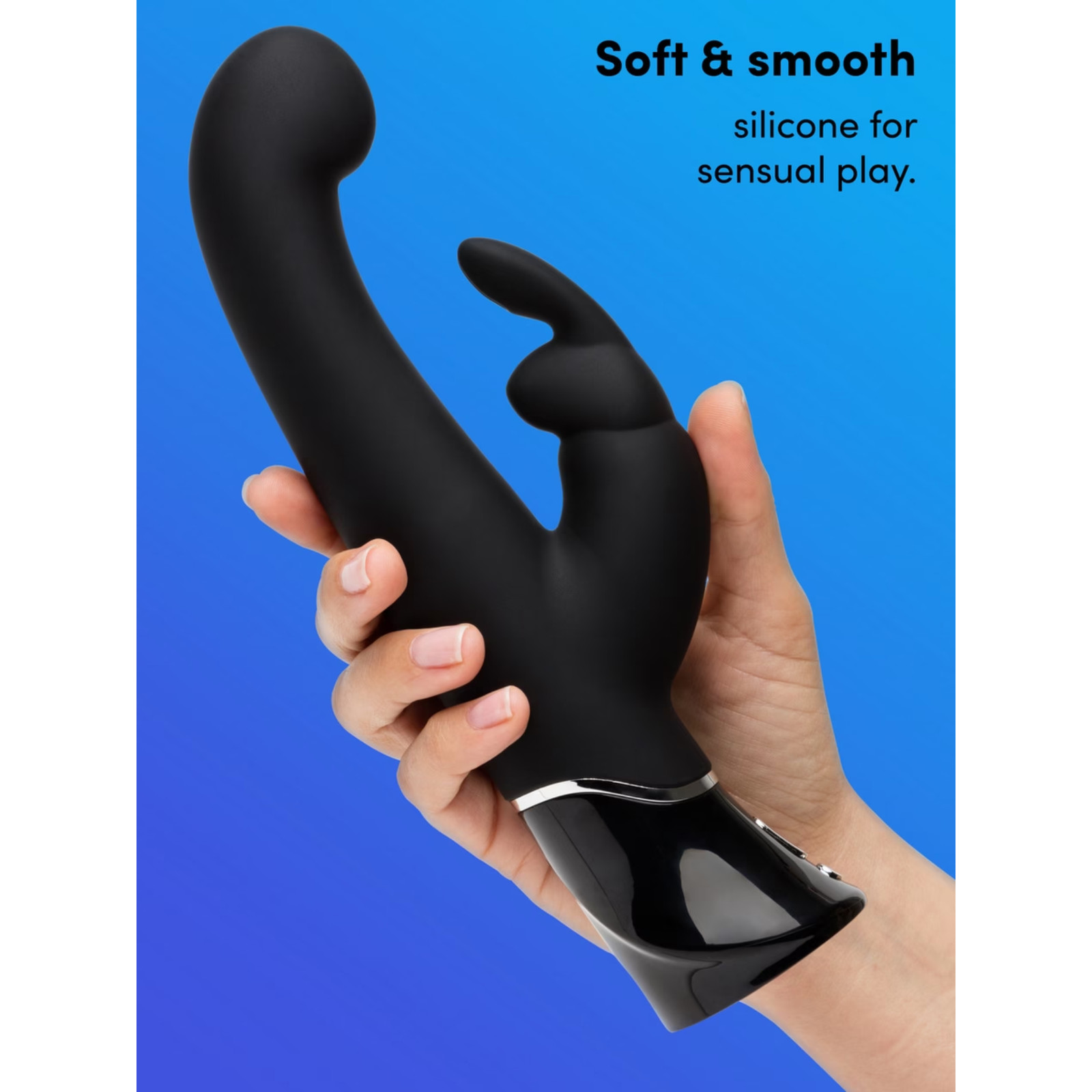 Silicone Rechargeable Rabbit Vibrator Multispeed WATERPROOF Vibe For Women