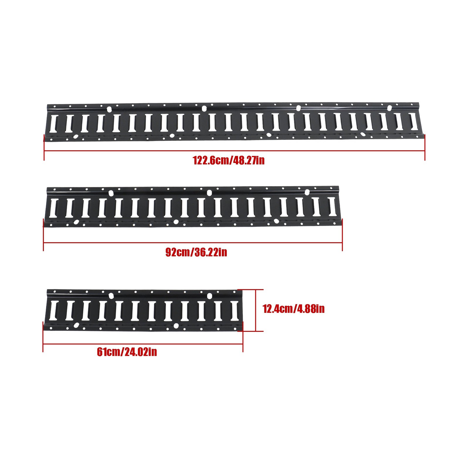 E Track Tie Down Rail Kit 22pc Universal Fitment with Hardware & Straps