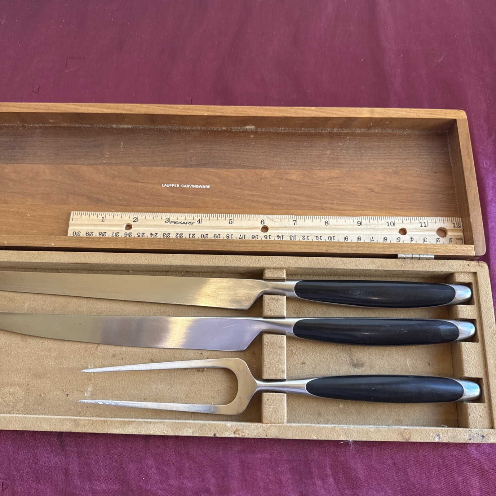 Lauffer Onyx 3 Pcs carving ware (2) Knives and Carving Fork