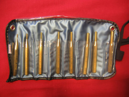 GRACE USA BRP-8 8 PC BRASS ROLL PIN PUNCH GUNSMITH SET USA MADE !! MACHINIST !!