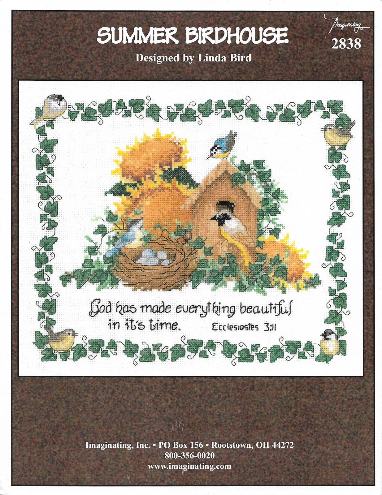 Summer Birdhouse by Imaginating cross stitch pattern