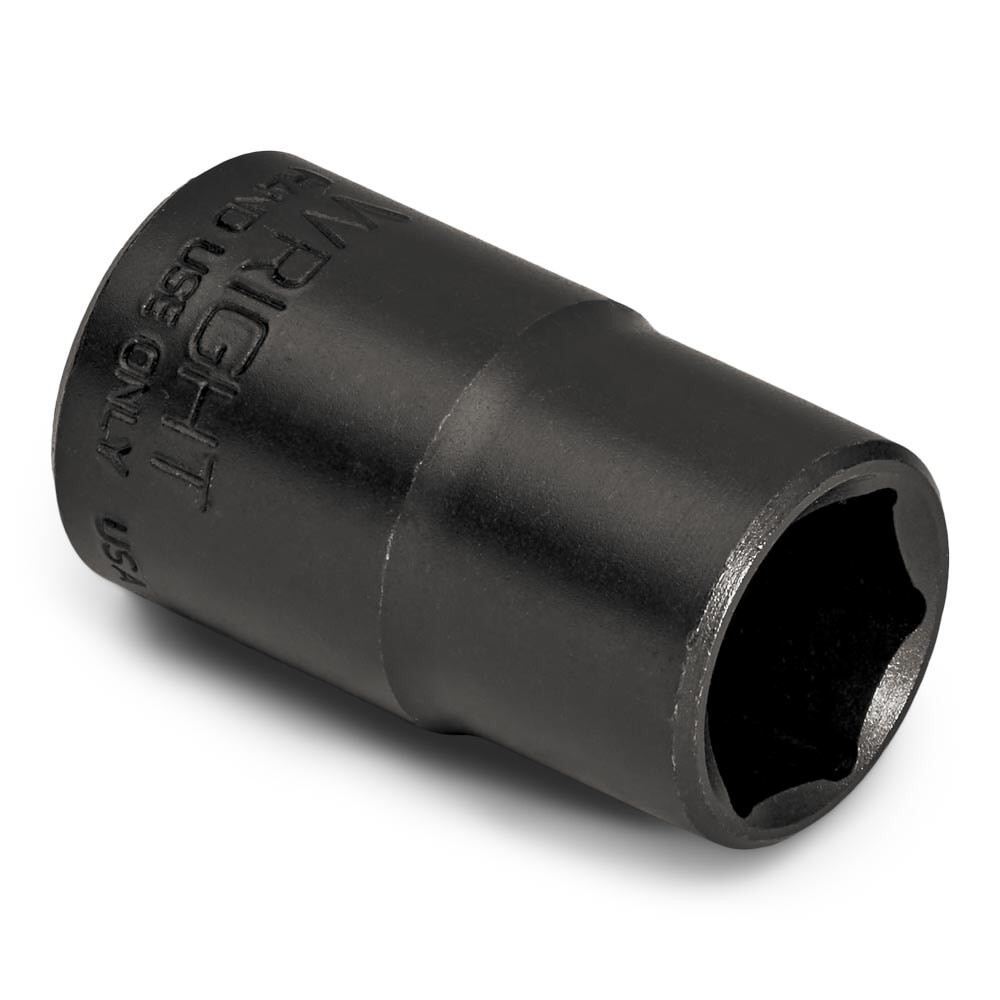 Wright Tool 33014 3/8" Drive Black Finish Standrad Socket 6 Point SAE 7/16"