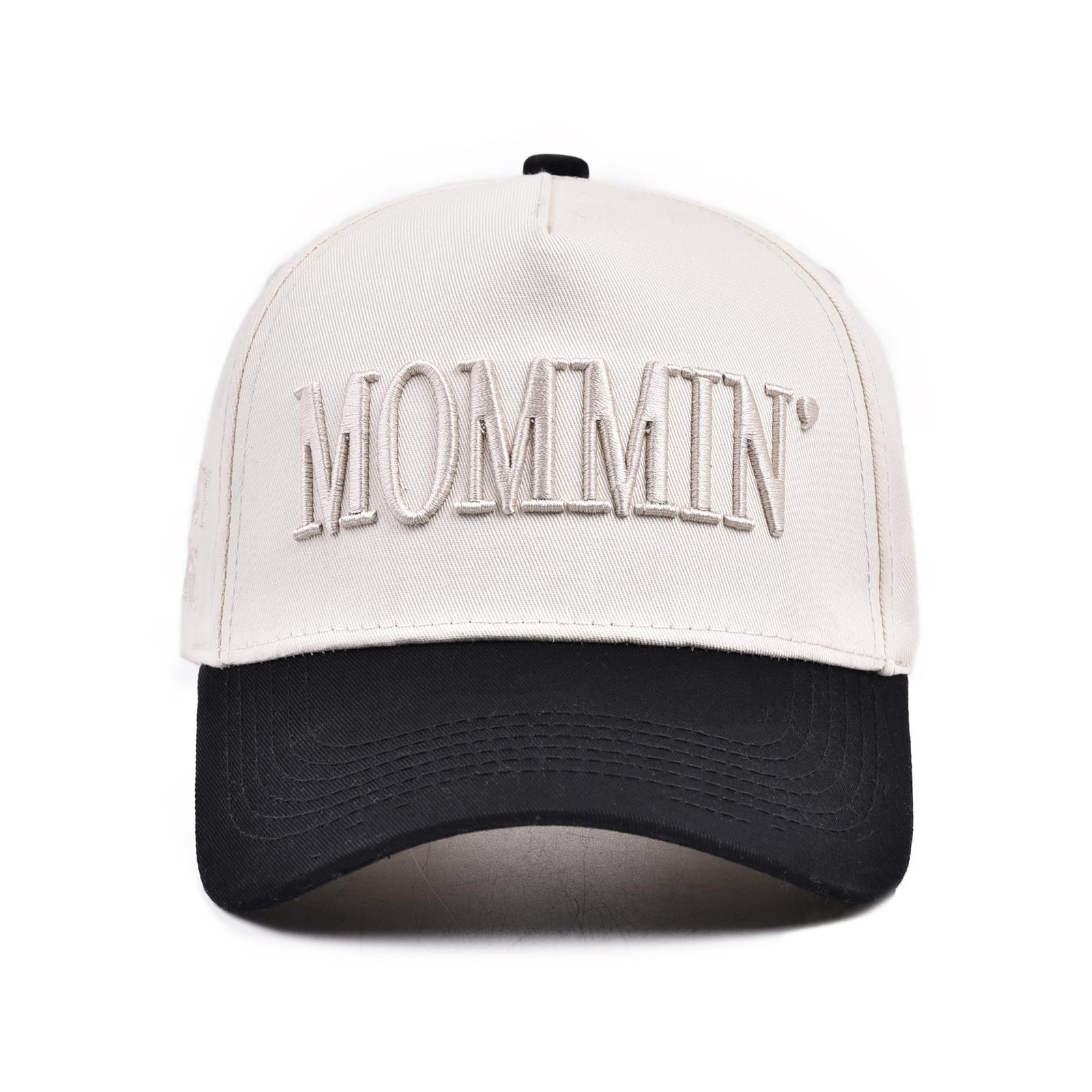 Mommin Trucker Hat,Vintage Two-Tone Womens Medium-Large, Beige Hat